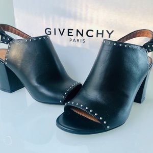 Givenchy Black Leather Sandals